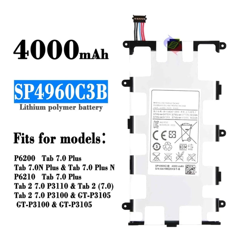 Batterie de remplacement pour tablette Samsung Tab 2 7.0 Batterie de remplacement pour tablette Samsung Tab 2 7.0